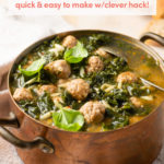 Easy Italian Wedding Soup: Make it breezily thanks to a clever prep hack! // FoodNouveau.com