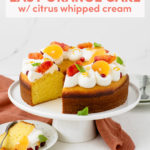 Easy Orange Cake with Citrus Whipped Cream // FoodNouveau.com