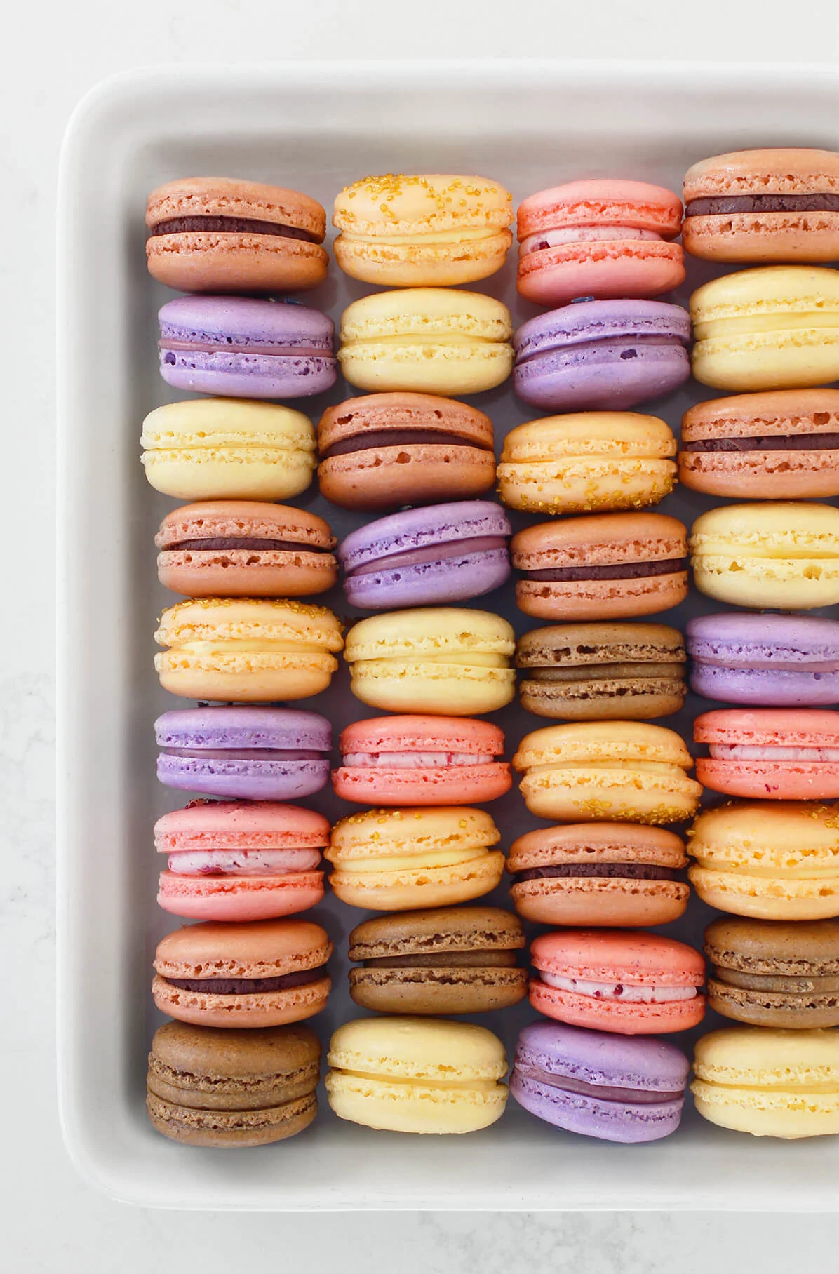 Multi-Colored French Macarons // FoodNouveau.com