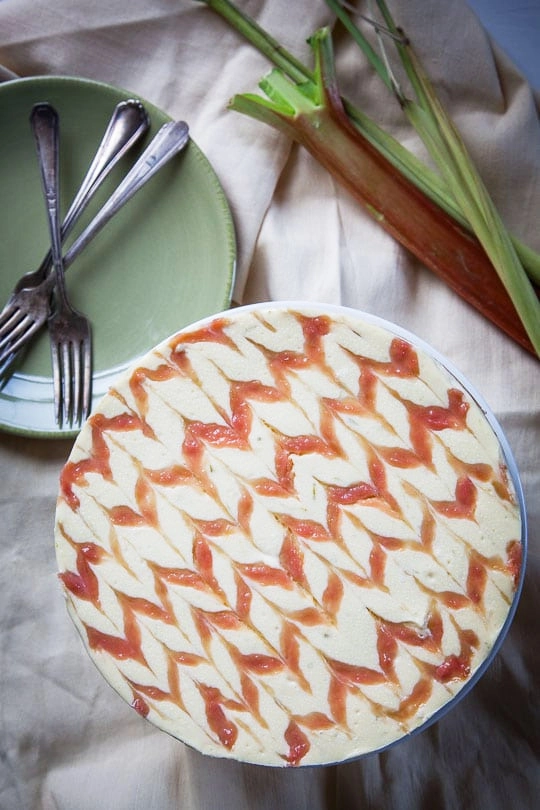 Lemongrass and Rhubarb Cheesecake by Eat the Love // FoodNouveau.com