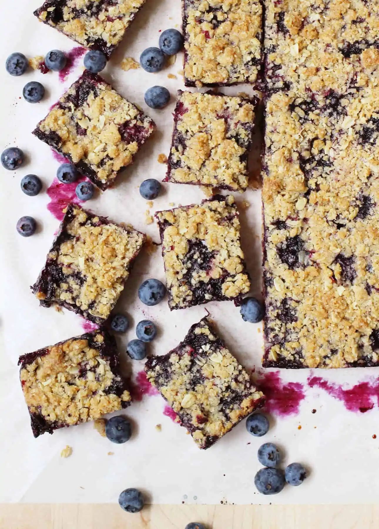 Oat and Blueberry Crumb Bars