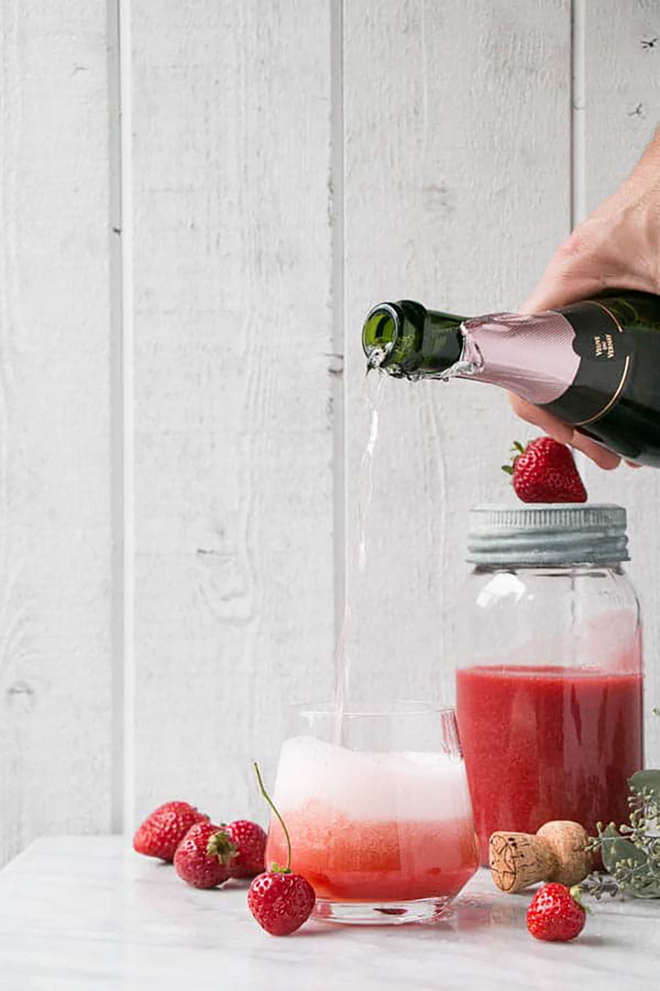 Strawberry Rosé Aperol Spritz by My Kitchen Love