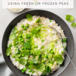 Easy Sweet Pea Risotto, Using Fresh or Frozen Peas // FoodNouveau.com