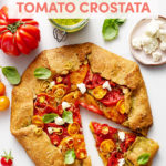 Heirloom Tomato Crostata with Homemade Pesto // FoodNouveau.com