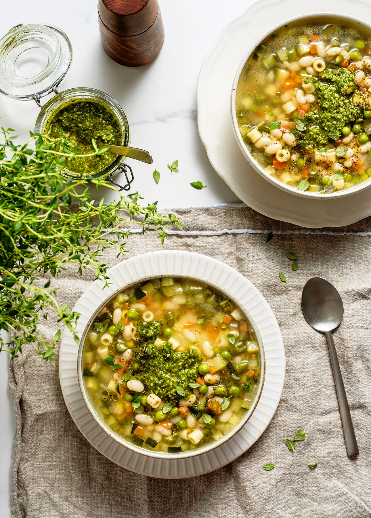 Easy French Recipe: Soupe au Pistou (Summer Vegetable Soup) // FoodNouveau.com