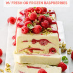 Raspberry Pistachio Semifreddo // FoodNouveau.com