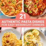 21 Easy Authentic Italian Pasta Dishes for Weeknight Dinners // FoodNouveau.com