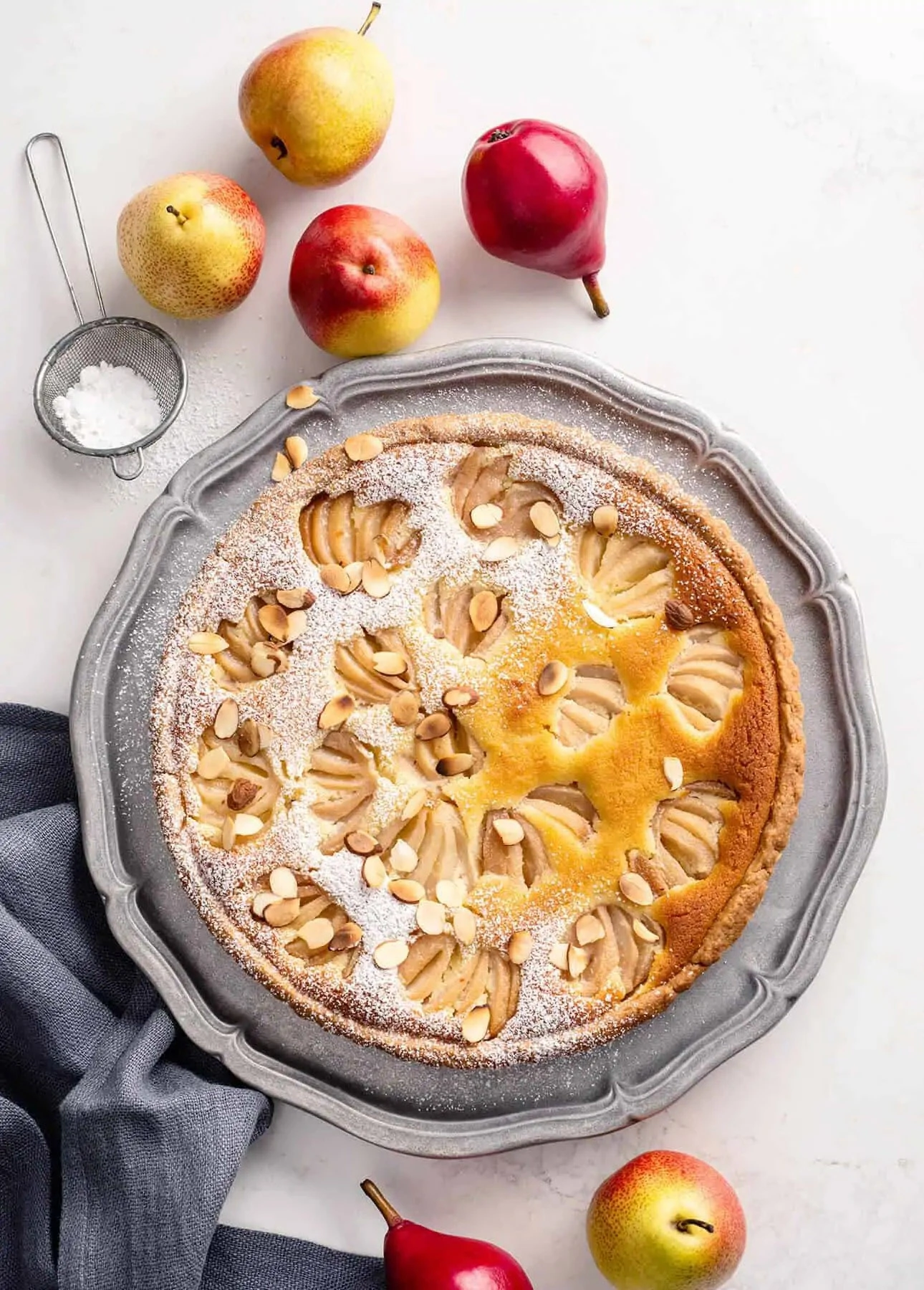 Poached Pear and Almond Tart by Food Nouveau