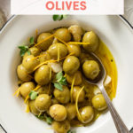 Easy, Make-Ahead Appetizer: Warm Citrus Olives // FoodNouveau.com