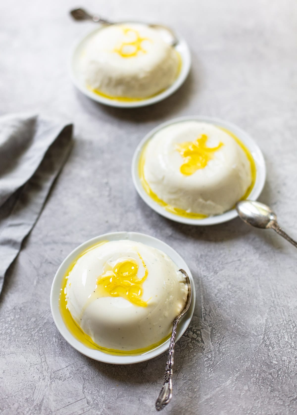 Olive Oil and Lemon Panna Cotta by Family Style Food // FoodNouveau.com