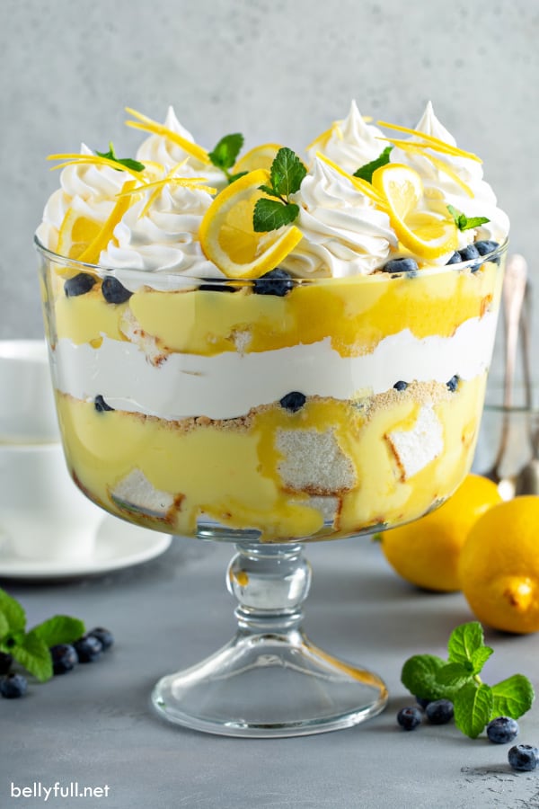 Easy Lemon Trifle Dessert Recipe by BellyFull // FoodNouveau.com