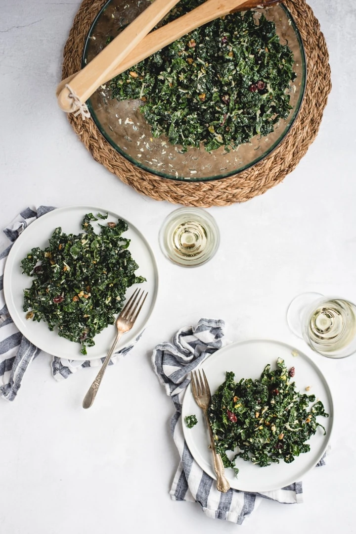 Lemon Kale Salad by Feasting Not Fasting // FoodNouveau.com