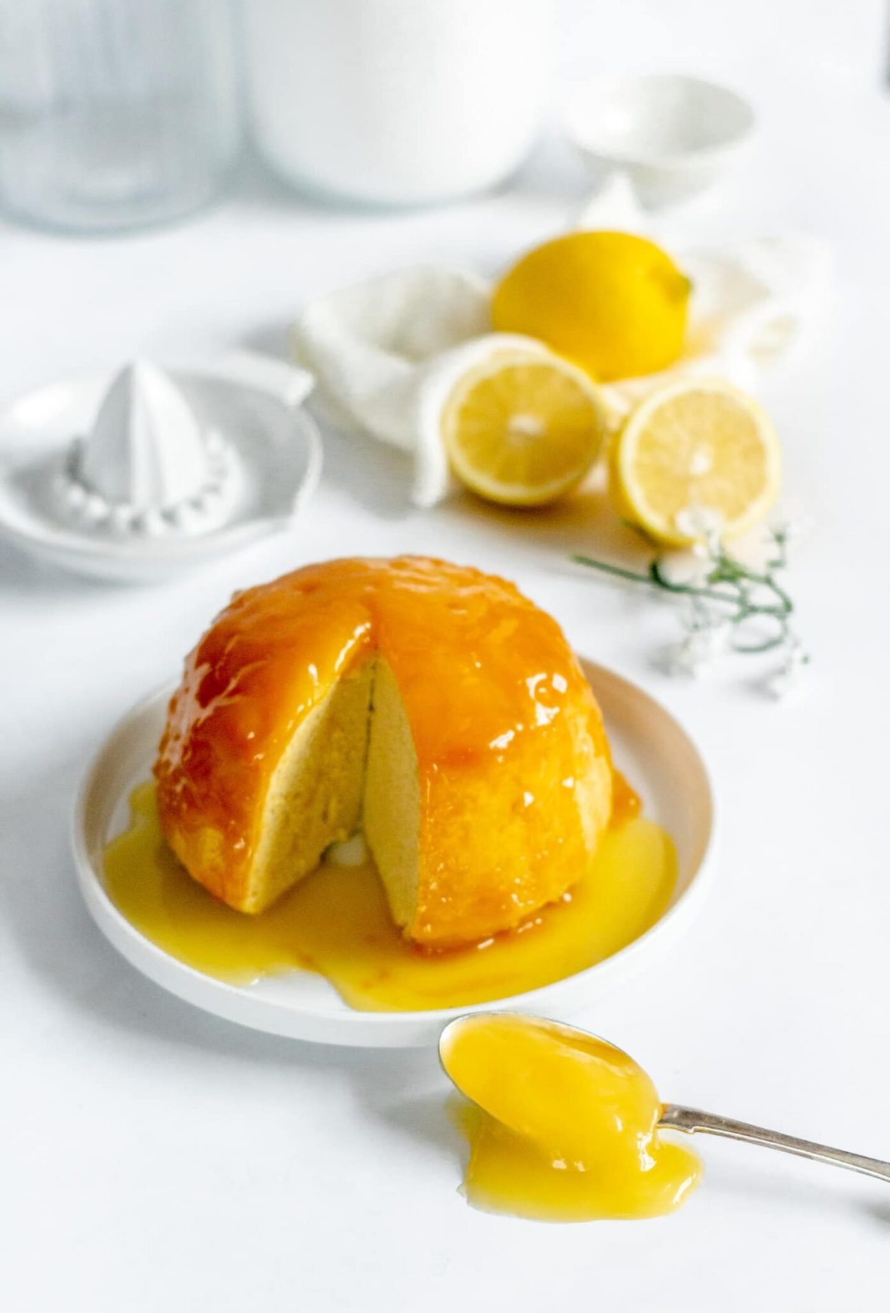 Steamed Lemon Sponge Pudding by Apply to Face Blog // FoodNouveau.com