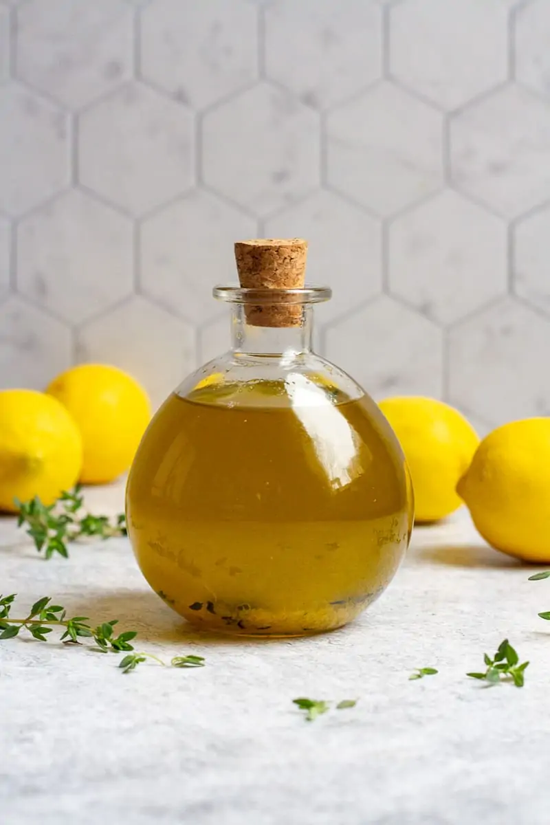 Lemon Olive Oil by Champagne Tastes // 30 Zesty & Bright Savory Lemon Recipes // FoodNouveau.com
