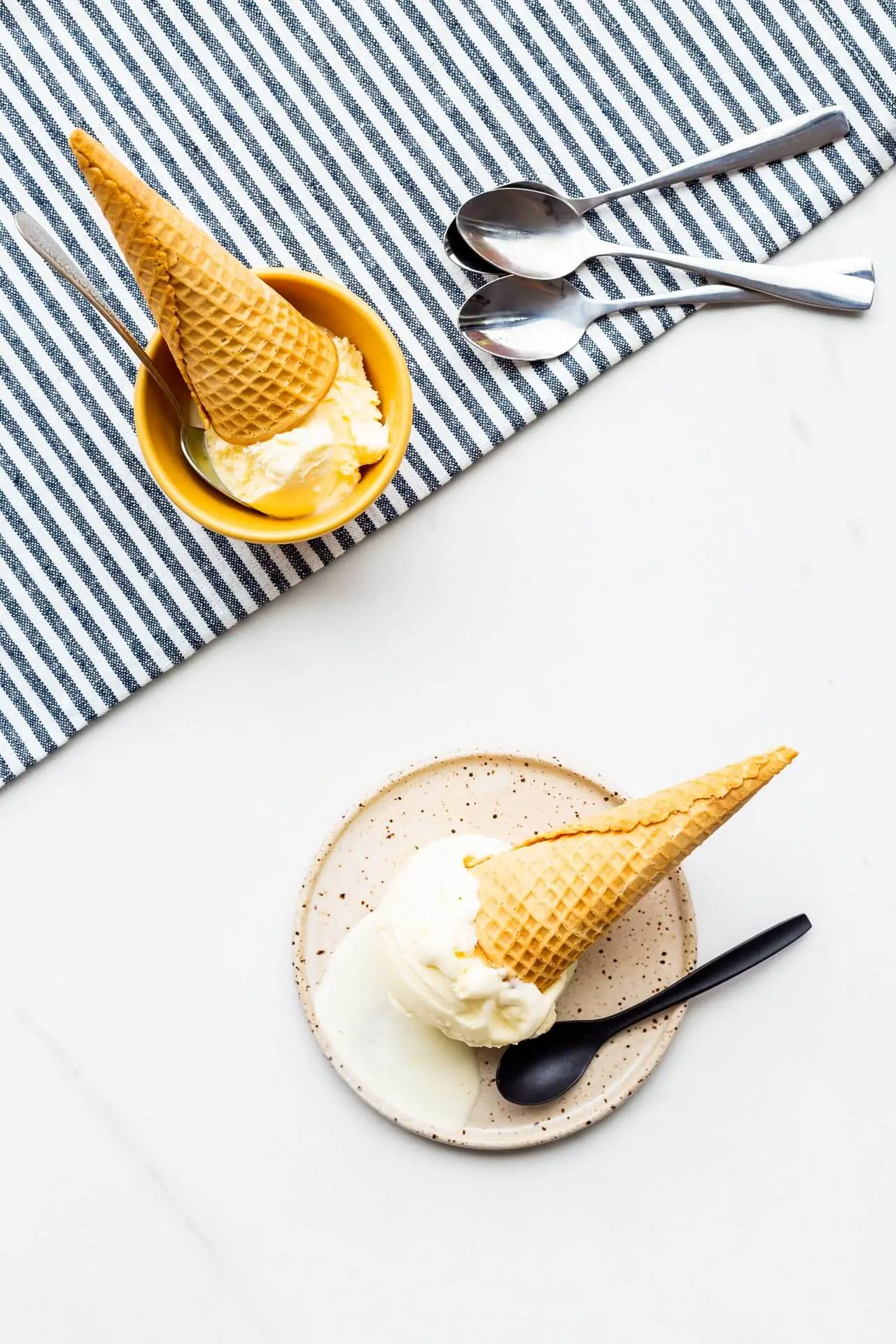 Lemon Custard Ice Cream by The Bake School // FoodNouveau.com