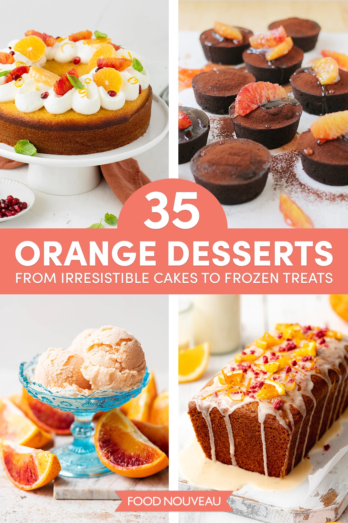 35 Irresistible Orange Dessert Recipes to Make the Most of the Sweetest Citrus Fruit // FoodNouveau.com