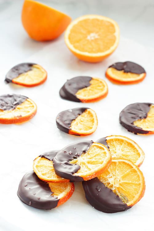 Dark Chocolate-Covered Candied Orange Slices by Craving Something Healthy // FoodNouveau.com