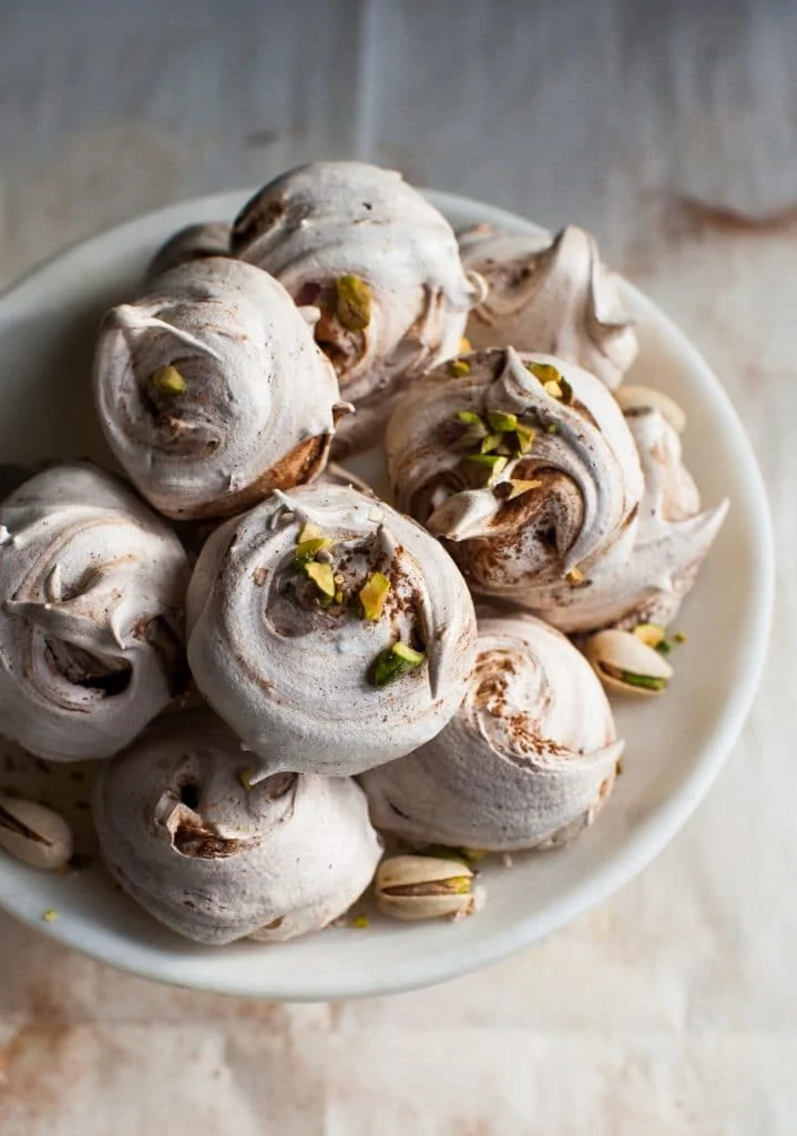 Small-Batch Chocolate Swirl Meringue Cookies by Simple Bites // FoodNouveau.com