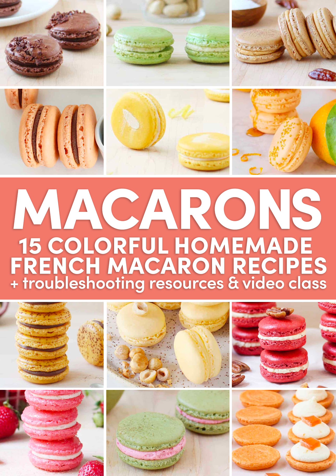 15 Colorful Homemade French Macaron Recipes // FoodNouveau.com