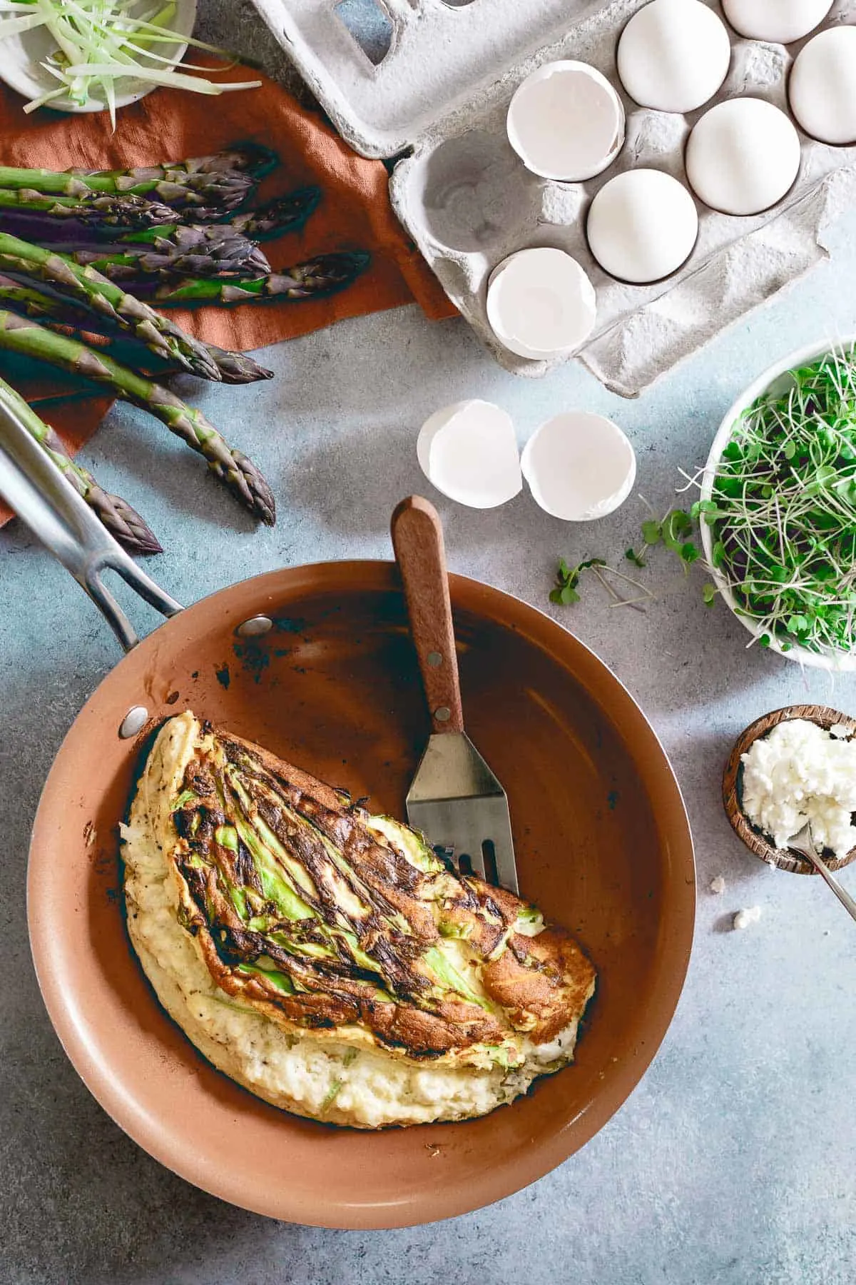 Asparagus Omelette Soufflé by Running to the Kitchen // FoodNouveau.com