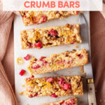 Easy, Good-for-You Dessert: Orange Rhubarb Crumb Bars // FoodNouveau.com