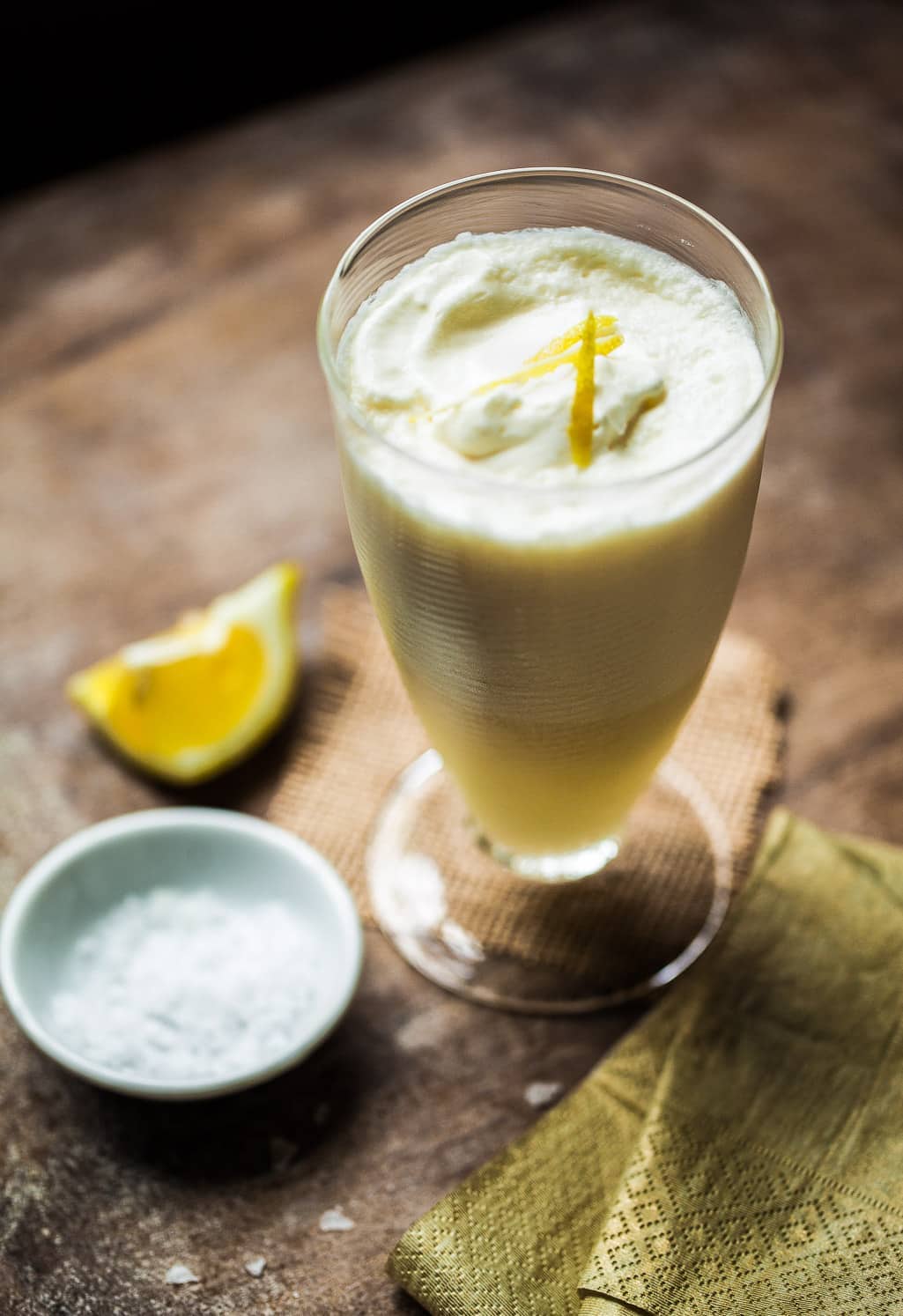 Italian Lemon Sgroppino with Prosecco and Vodka by Family Style Food // FoodNouveau.com