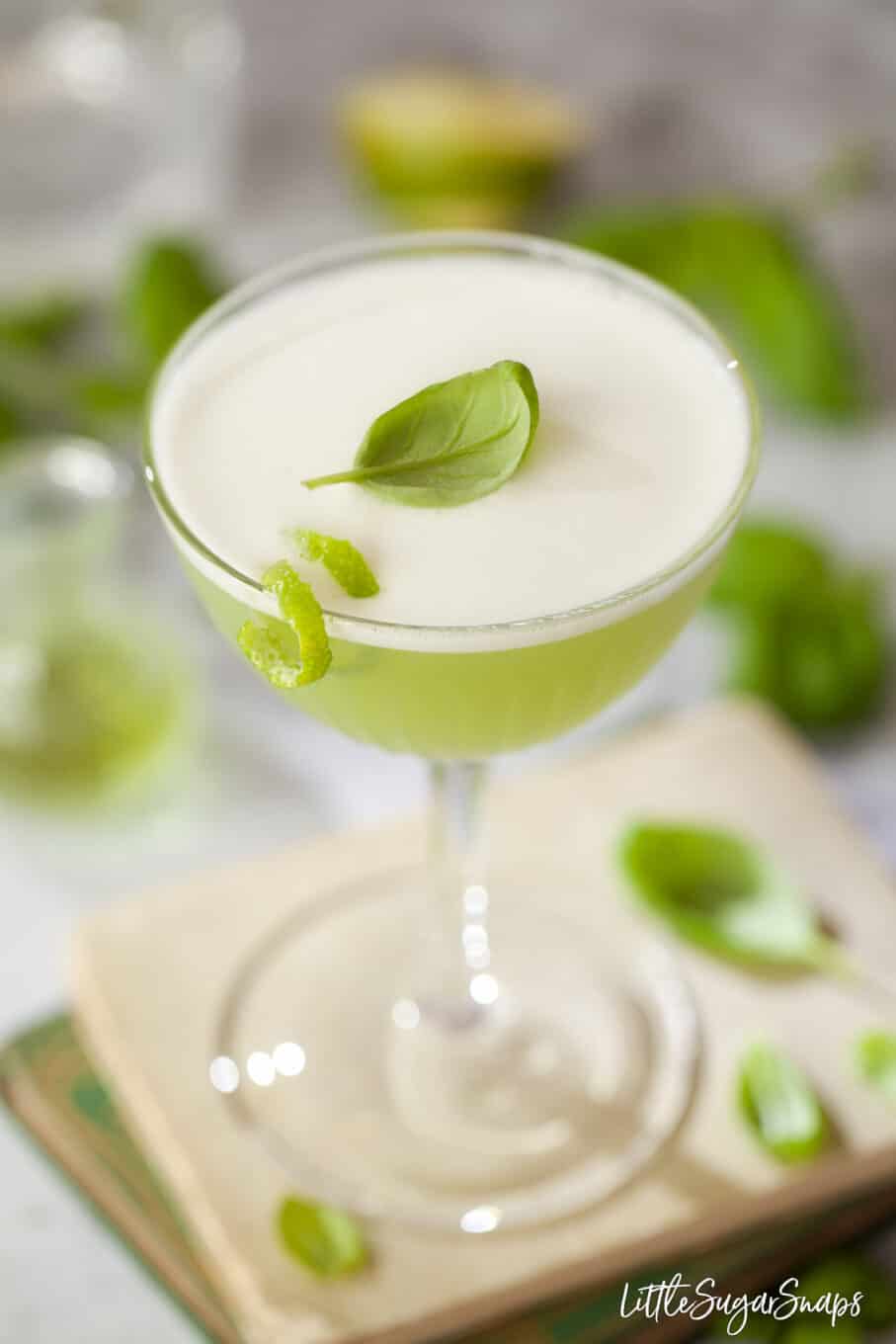 Gin Basil Cocktail by Little Sugar Snaps // FoodNouveau.com