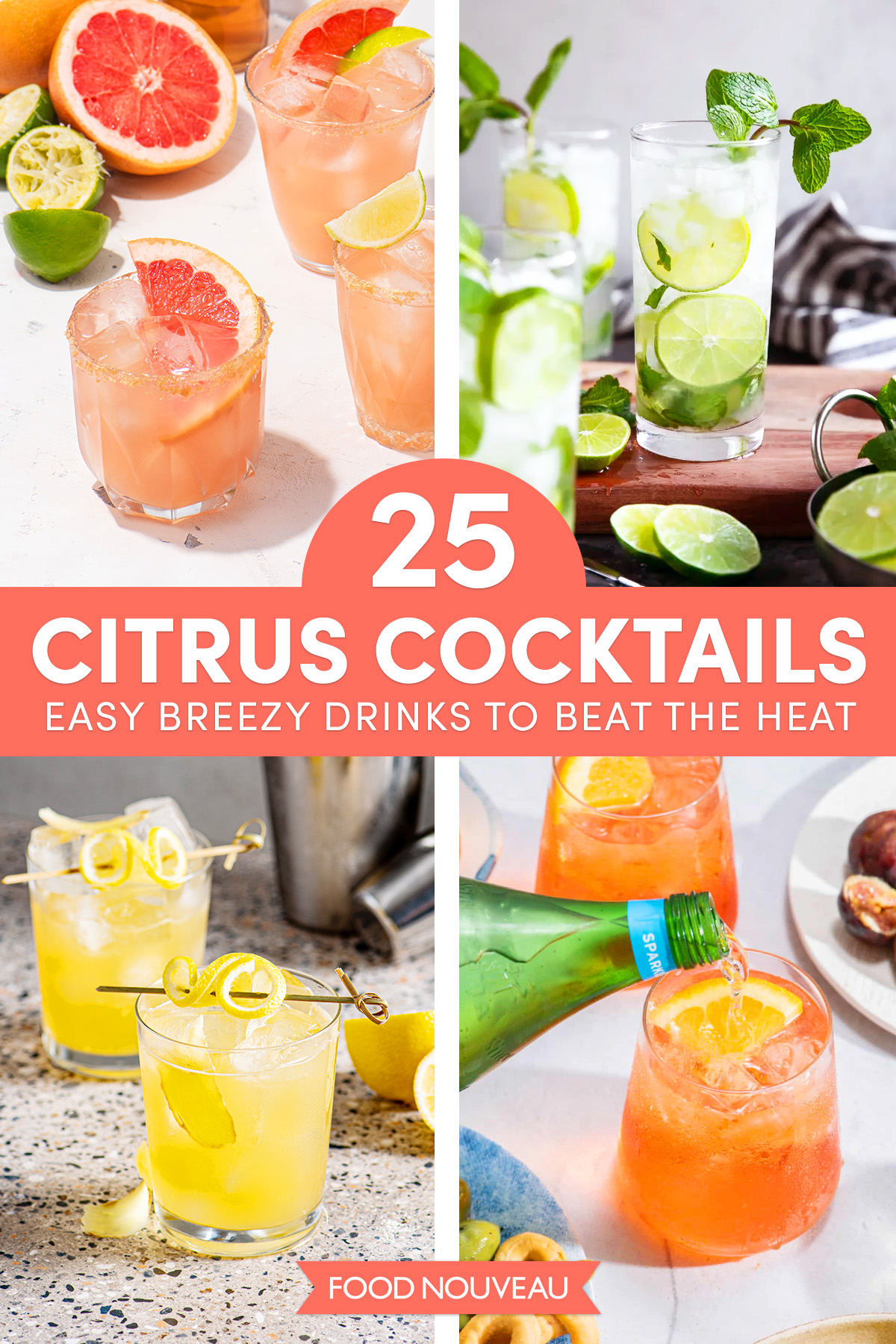 25 Incredibly Refreshing Citrus Cocktail Recipes to Beat the Heat // FoodNouveau.com