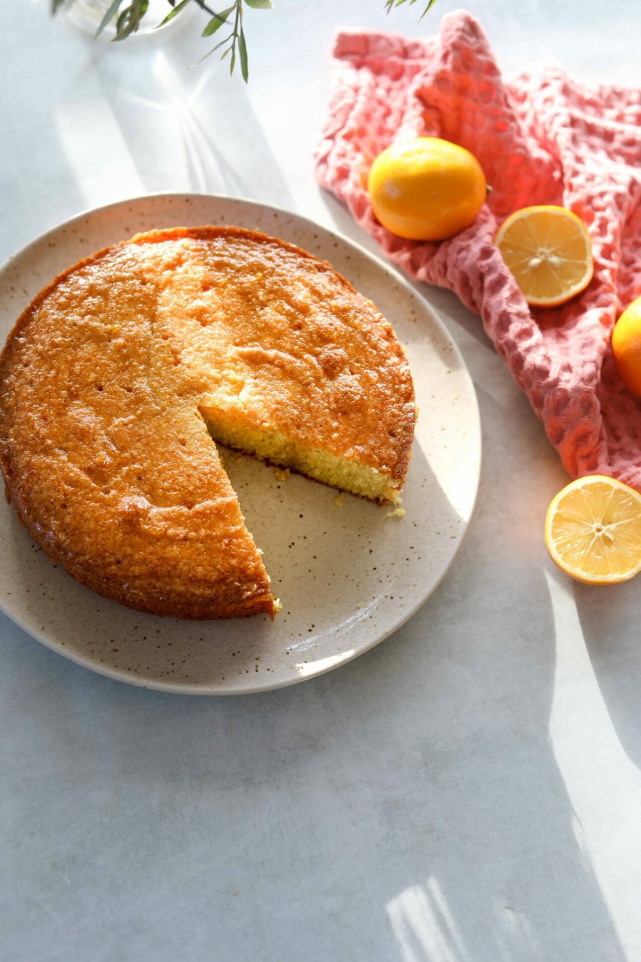 Meyer Lemon Polenta Cake by Craving California // FoodNouveau.com