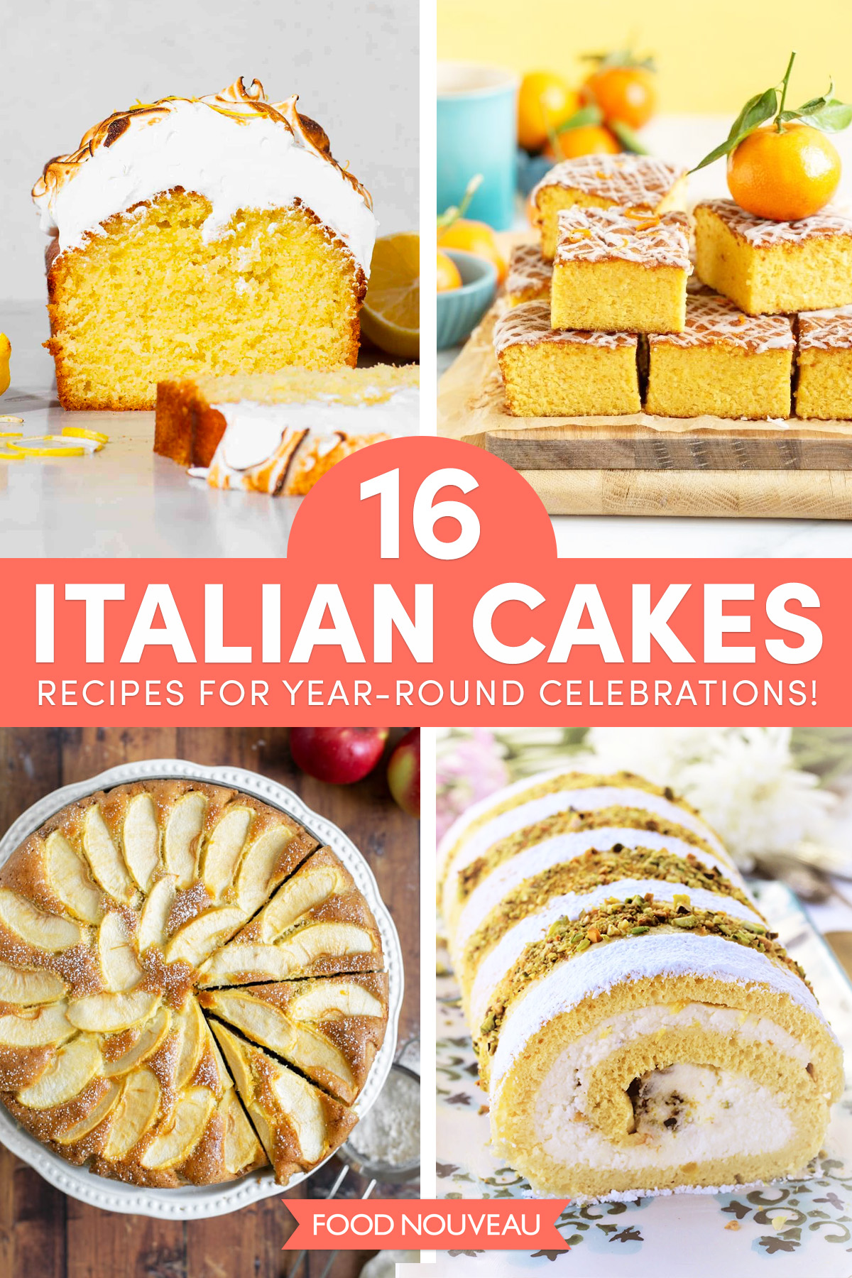 16 Scrumptious Italian Cake Recipes for Year-Round Celebrations // FoodNouveau.com