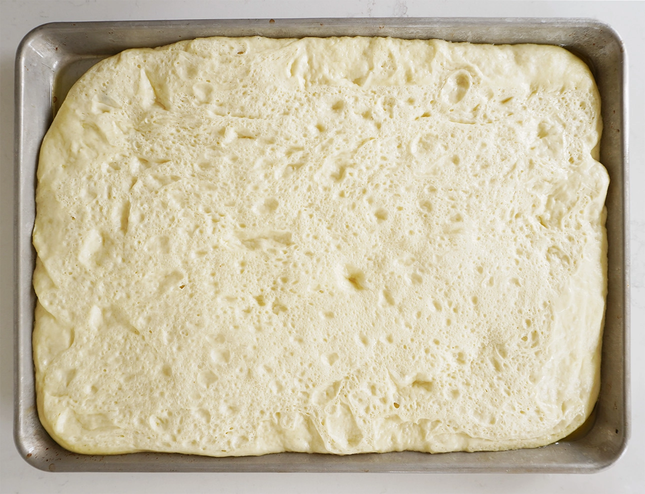 Pissaladière dough, after the second rise // FoodNouveau.com