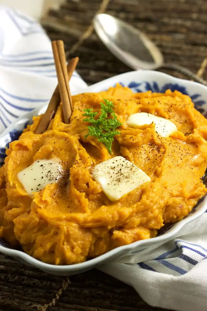 Mashed Sweet Potatoes with Mascarpone and Brown Butter by The Suburban Soapbox // FoodNouveau.com