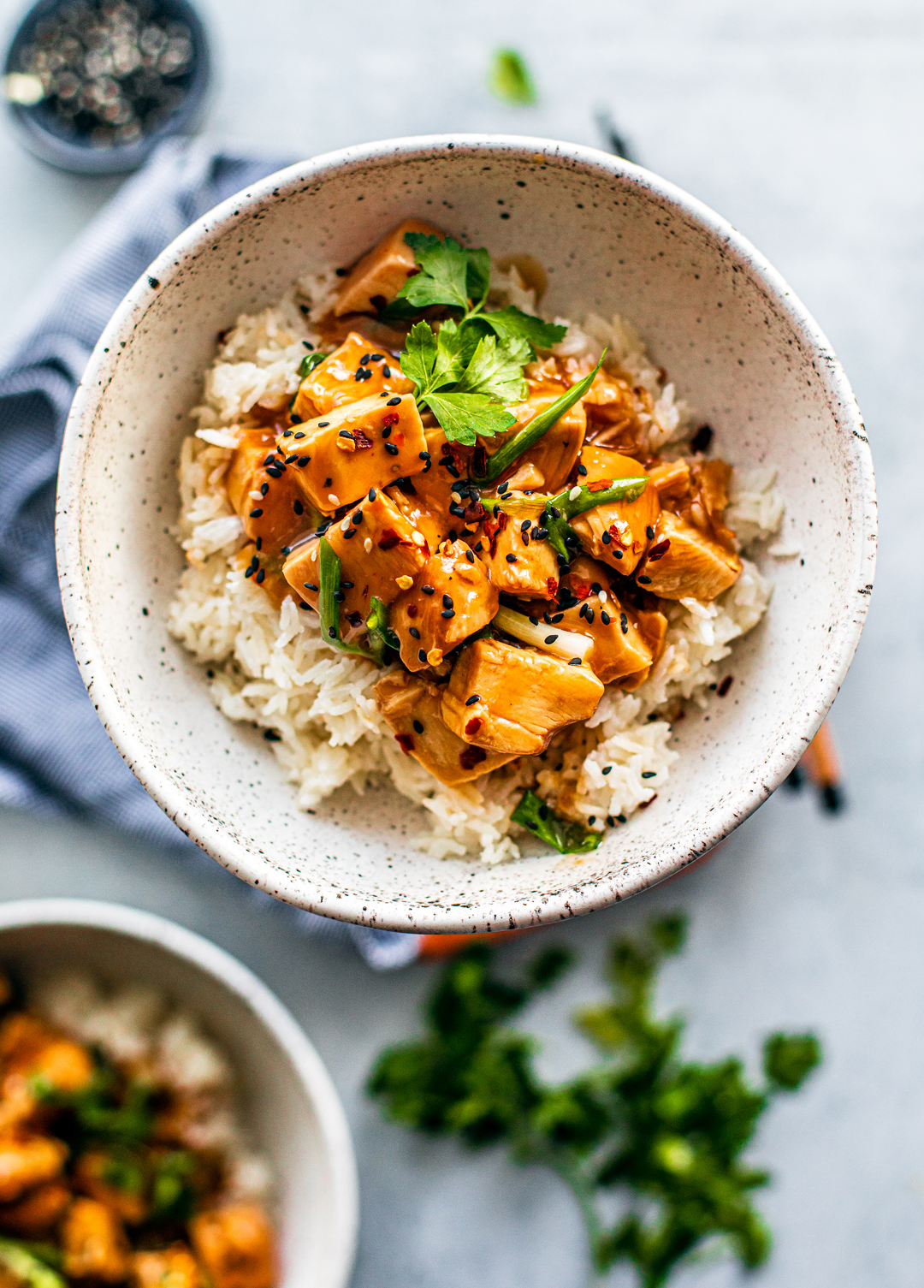 Slow Cooker Healthy Orange Chicken by Killing Thyme // FoodNouveau.com