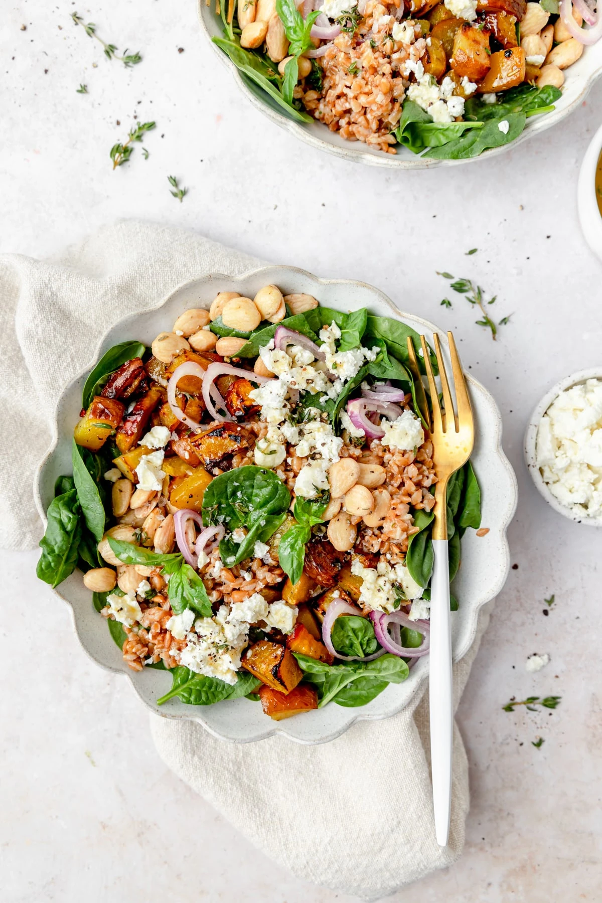 Roasted Golden Beet Salad with Farro by Barley and Sage // FoodNouveau.com