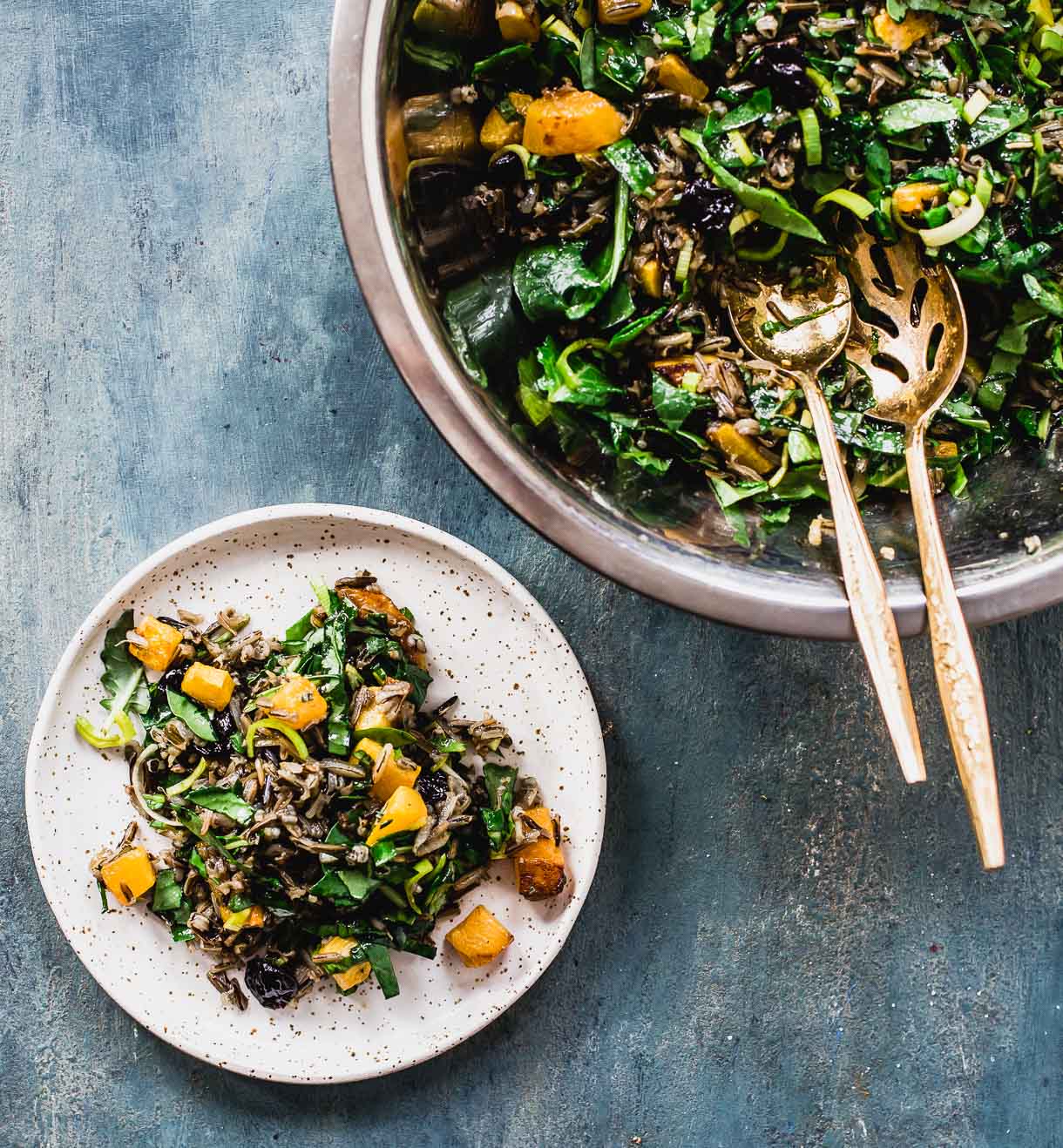 Wild Rice and Butternut Squash Salad with Maple Balsamic Dressing by Heartbeet Kitchen // FoodNouveau.com
