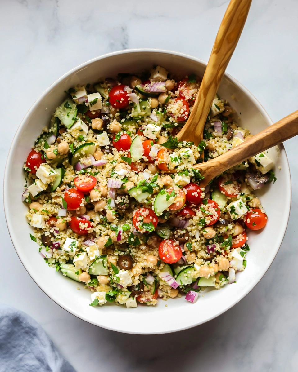 Mediterranean Quinoa Salad by Wholesome Kitchen // FoodNouveau.com