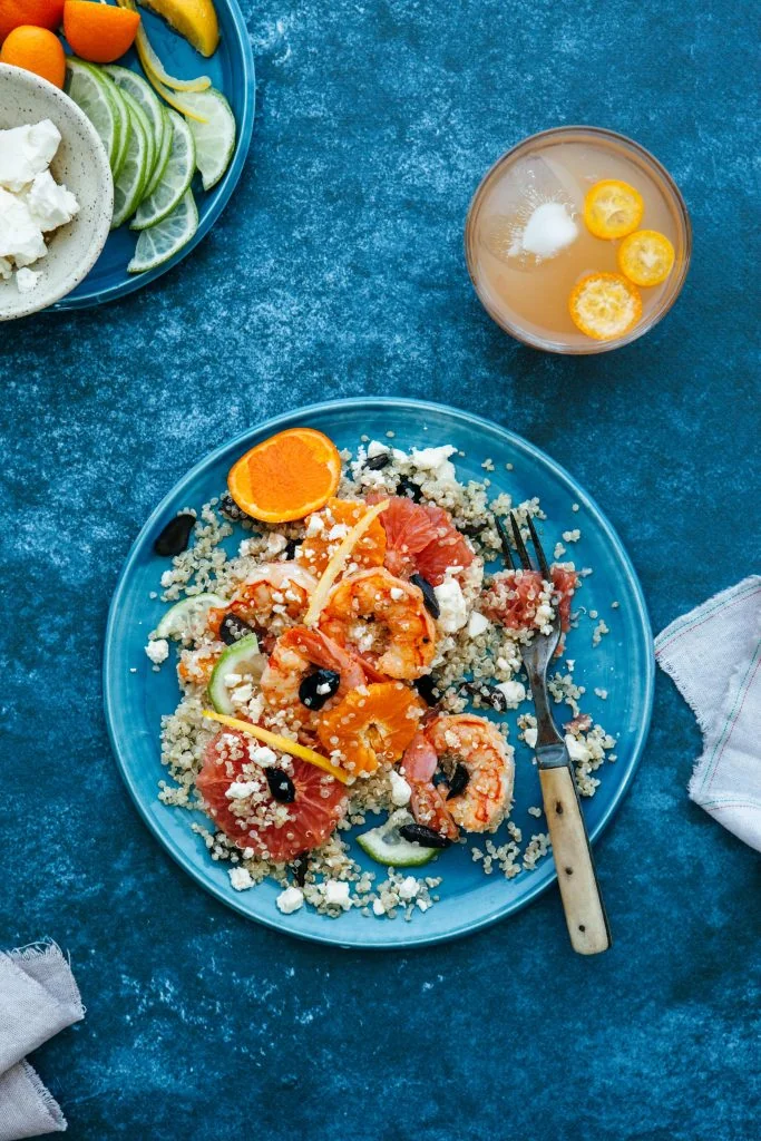 Citrus, Shrimp and Quinoa Salad by Simple Bites // FoodNouveau.com