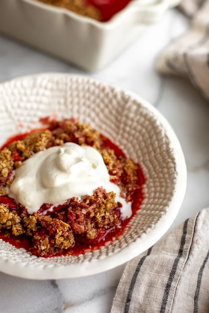 Strawberry Crisp by From Scratch Fast // FoodNouveau.com