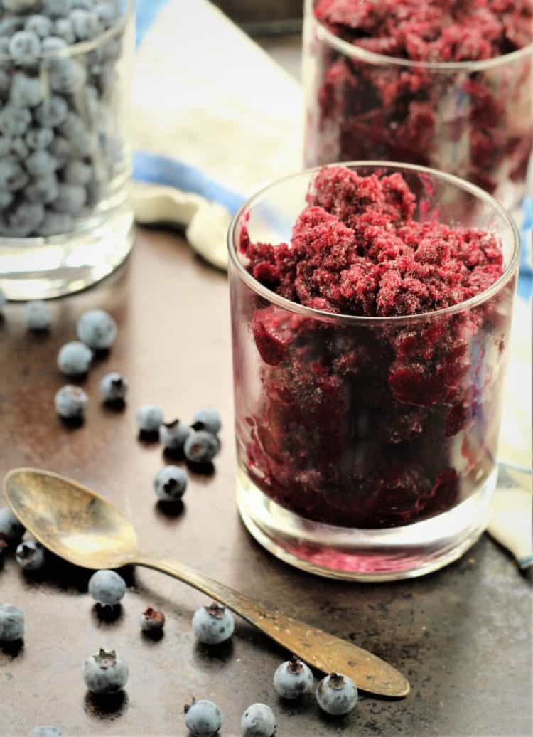 Blueberry Granita by Mangia Bedda // FoodNouveau.com