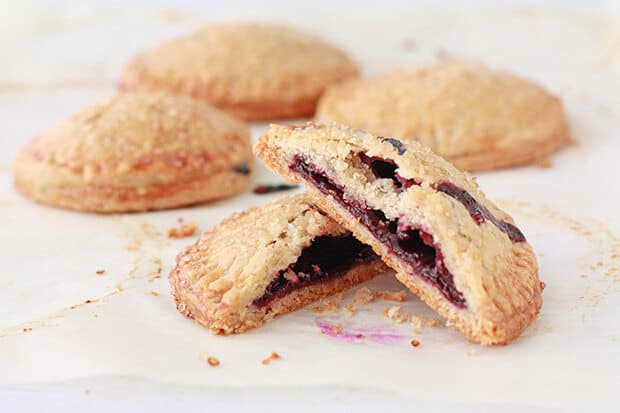 Blueberry Almond Mini Pies by The Bake School // FoodNouveau.com