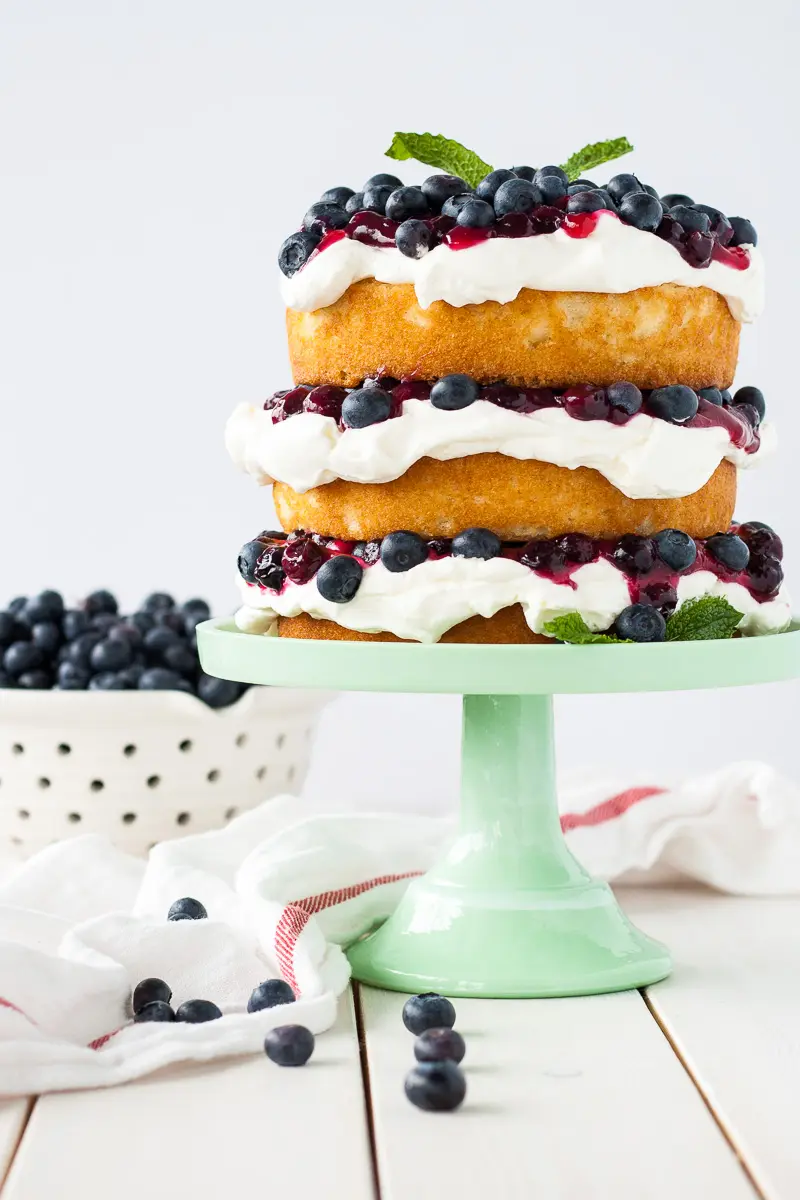 Blueberry Shortcake Cake by Liv for Cake // FoodNouveau.com