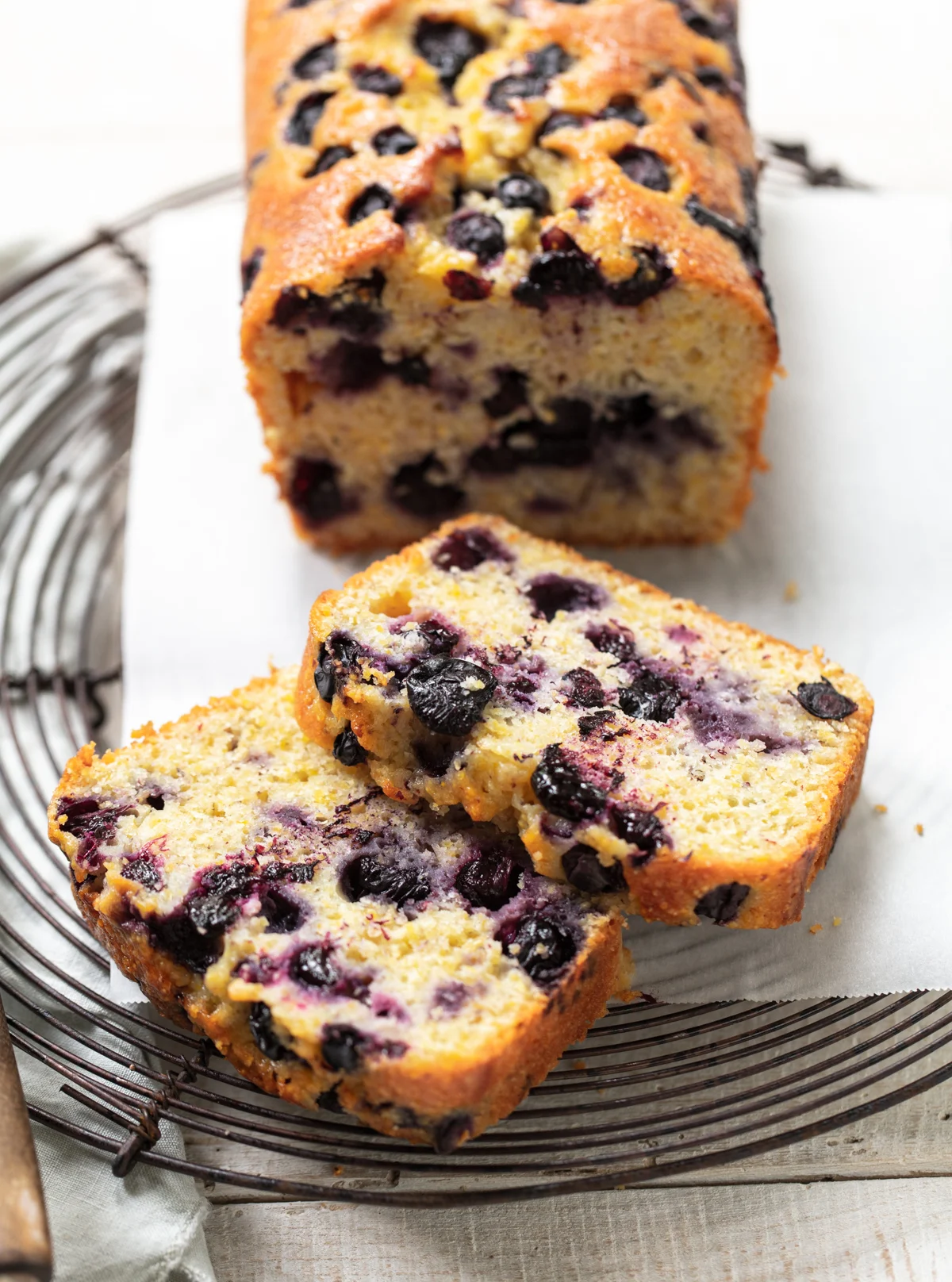 Blueberry Olive Oil Loaf Cake by Family Style Food // FoodNouveau.com