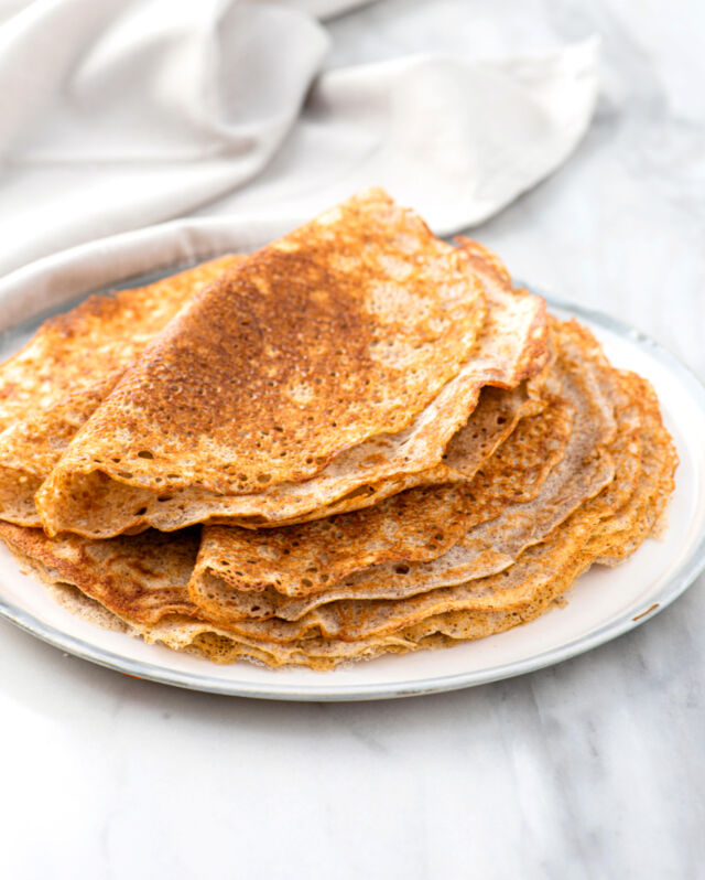 BUCKWHEAT CRÊPES ☕️​​​​​​​​
.​​​​​​​​
Aren't crêpes one of the best weekend breakfasts to wake up to? If you grew up eating them every other weekend like I did, the act of making them—and then eating them!—stirs up all sorts of nostalgia 🥲​​​​​​​​
.​​​​​​​​
There are different varieties of crêpes, but the ones I make the most often are Buckwheat Crêpes. I love them because they have a deliciously nutty flavor and can be served in both savory and sweet contexts. In fact, in Brittany, buckwheat crêpes are most often served as a main course, filled with all sorts of delicious savory ingredients. But I love them doused in maple syrup and served with fresh fruits too!​​​​​​​​
.​​​​​​​​
Buckwheat crêpes are easy to make and best of all, the batter can—and should!—be made ahead of time. You can even cook the crêpes, then refrigerate or freeze them for later! That way, you've got no excuses not to start your weekend mornings on a crêpe note 😉​​​​​​​​
.​​​​​​​​
Get my recipe for buckwheat crêpes through the link in my profile + the method to serve them the traditional way, with ham, cheese, and a fried egg 😍​​​​​​​​
.​​​​​​​​
You can also copy + paste: https://foodnouveau.com/savory-buckwheat-crepes/​​​​​​​​
Or DM me for the direct link!