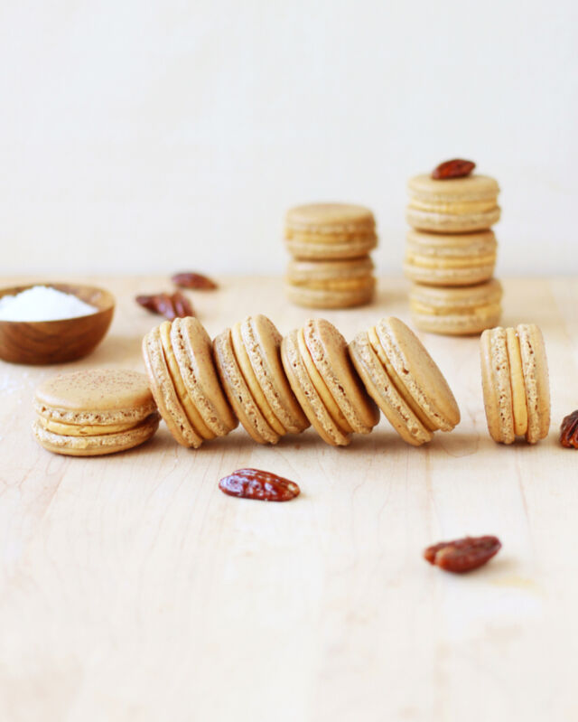 SALTED CARAMEL FRENCH MACARONS 🌟​​​​​​​​
.​​​​​​​​
If we were to survey to find out what is the top-selling macaron flavor worldwide, I bet salted caramel macarons would be in a close race for first place, along with chocolate varieties. I know it is at the top of my list—in fact, the flavor that most certainly made me fall in love with macarons is probably Pierre Hermé’s Infiniment Caramel, his salted caramel French macaron creation. It’s the perfect balance of creamy and crisp, and of sweet and salty. A work of art in a bite, in my opinion 😍​​​​​​​​
.​​​​​​​​
I humbly created this Salted Caramel French Macaron with Hermé in mind. The salted caramel filling is adapted from his book, Pierre Hermé Macarons: The Ultimate Recipes from the Master Pâtissier, and I like to incorporate ground pecans in the shells to underline the nutty flavor of the filling. Let me tell you: these Salted Caramel Macarons are quite the addictive bite; in fact, this macaron flavor is one of the two I get requested the most often—neck and neck with my dark chocolate macarons 👌🏼​​​​​​​​
.​​​​​​​​
If you love desserts that showcase a delicate balance of sweet and salty, this macaron’s for you. But really, I think this treat has the power to turn any skeptic into an unconditional macaron lover!​​​​​​​​
.​​​​​​​​
Click the link in my profile to get my recipe for Salted Caramel French Macarons, along with ALL my French macaron resources, which include a step-by-step recipe, a troubleshooting guide, and even a free VIDEO MASTERCLASS! 🙌🏼​​​​​​​​
.​​​​​​​​
You can also copy + paste: https://foodnouveau.com/salted-caramel-macarons/​​​​​​​​
or DM me for a direct link!​​​​​​​​​​​​​​​​
✨​​​​​​​​​​​​​​​​
If you ever make macarons, please don't hesitate to reach out to ask any questions you might have—or to share your macaron successes! I always love to see what you're baking 🤗