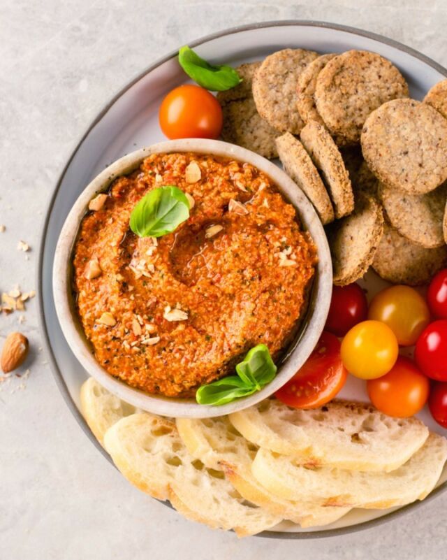CLASSIC ROMESCO SAUCE (or dip 🤔)​​​​​​​​
.​​​​​​​​
Romesco is probably my favorite sauce, but I've always been confused by the fact that it is named a "sauce." It has a thick consistency and can be quite chunky, which in my mind, makes it closer to a dip than a sauce 🧐​​​​​​​​
.​​​​​​​​
According to the Oxford Companion to Food, classic Romesco sauce is “an important Catalan sauce, whose ingredients are normally a pounded mixture of fried bread, garlic, grilled tomato, almonds, and hazelnuts, plus paprika and chili powder, all made into a smooth paste with wine (…) and wine vinegar.” The use of stale bread or breadcrumbs thickens Romesco sauce further, adding to my dip theory 🤓​​​​​​​​
.​​​​​​​​
Regardless of whether you call Romesco a sauce or a dip, I think we can all agree on one thing: its versatility. In Catalonia, the sauce is usually served with fish and its texture is often quite loose—hence it being named a sauce—but I think it's equally delicious with chicken, lamb, and roasted vegetables. I like to serve it as a dip with crunchy vegetables and crackers or spread over toasted baguette slices or sandwiches.​​​​​​​​
.​​​​​​​​
In other words, in my mind, Romesco goes with anything. Try a spoonful and I’ll bet you’ll want to keep a jar of Romesco sauce on hand at all times, just like I do 😍​​​​​​​​
.​​​​​​​​
Click the link in my profile for my take on Romesco Sauce!​​​​​​​​
Or copy + paste: https://foodnouveau.com/classic-romesco-sauce/​​​​​​​​
Or DM me for the direct link 😉