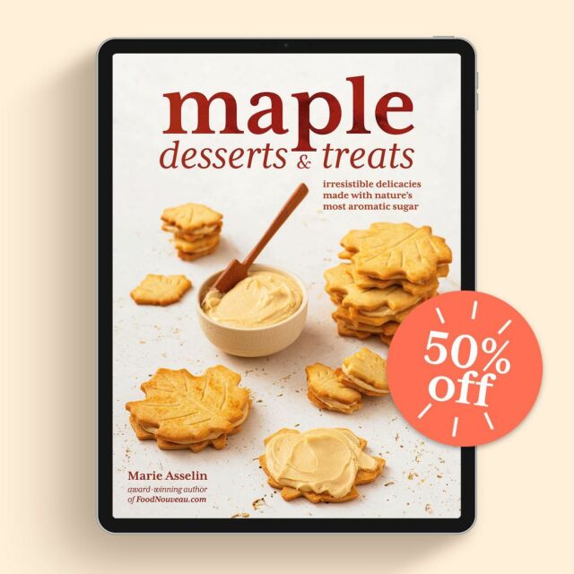 You’ve only got a couple more days to get the sweetest of my eBooks, Maple Desserts & Treats, at 50% off! 🚨
.
It’s maple season, which means it’s time for me to offer the **best deal of the year** on my most popular eBook, Maple Desserts & Treats. If you love maple syrup, then you need to stop simply pouring it over pancakes and crêpes and start using it in any and every desserts 😍 My eBook is *the* resource you need to enjoy maple products all year long!
.
Included in Maple Desserts & Treats:
✨ 102 colorful pages, packed with information and recipes
✨ 25 meticulously tested dessert recipes—including breakfast treats, candies, cookies and bars, elegant mignardises, cakes and tarts, and even a cocktail!
✨ Countless clever tips, and variation ideas to make the recipes as versatile as possible
✨ Original mouthwatering photography
✨ Imperial and metric measurements
.
And best of all: FOREVER FREE UPDATES! The coolest thing about eBooks is that they can be updated! I will keep updating this maple dessert eBook—I will even be adding recipes over time. If you own a copy, you will receive an email notification if and when updated versions of the eBook become available 🙌🏼
.
Maple Desserts & Treats is a professionally designed, instantly downloadable PDF document you can save on all your devices!
GET YOUR COPY AT 50% OFF using code MAPLE at checkout. Click the link in my profile to buy now!
Or copy + paste: bit.ly/mapledesserts
This deal ends by end of day March 31, don’t miss it! ❤️