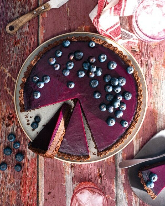 DARK CHOCOLATE BLUEBERRY TART ✨​​​​​​​​​.
If you'll let me stick with the blueberry theme for a second (see previous post 👀), I wanted to share this tart, which is one of the best blueberry desserts I've ever created. The shell is an easy press-in chocolate graham cracker crust, and in the bottom of it sits is a luscious dark chocolate ganache. These two components would be quite delicious on their own, but the wow factor truly is the fresh blueberry layer that tops off the tart 😱 Fruity, strikingly purple, and just sweet enough, the layer contrasts gorgeously with the chocolate, both in terms of looks and texture. This is an easy tart to make, but it's one that you'll be extremely proud to serve. Blueberries might not be my favorite berry to eat by the handful (that would be strawberries), but they're the ones that inspire me to create the most delicious desserts! 😍
.
Click the link in my profile to make this Dark Chocolate Blueberry Tart, because I know you need a slice asap! 🫐
.
Client: @chocofavoris
Photographer: @catherinecote
Recipe Developer + Stylist: Moi 💁🏼‍♀️