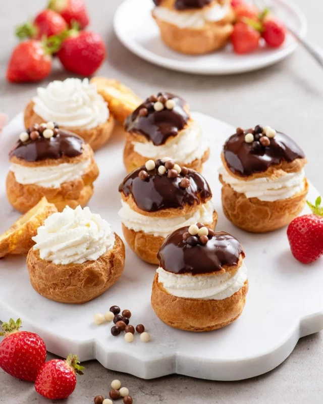 Classic Cream Puffs ☁️
.
Cream puffs are pure joy: crisp, airy choux shells filled with silky cream, with that perfect contrast of light pastry and luscious filling in every bite. If you want a dessert that feels springy and celebratory (hello, Easter weekend), this is the one ✨🐣
.
A few things make cream puffs actually great: bake the shells until they’re deeply golden so they stay crisp, then let them cool completely before filling. And if you’re serving them for a gathering, fill them close to serving time for the best texture—or prep everything ahead and assemble right before dessert, which is my favorite way to stay calm in the kitchen 💆🏼‍♀️
.
Click the link in my profile to get my recipe for Classic Cream Puffs, or comment RECIPE and I’ll DM it to you right away ✨
.
https://foodnouveau.com/classic-cream-puffs/
.
#creampuffs #frenchdessert #frenchpastry #homemadepastry #easterdesserts