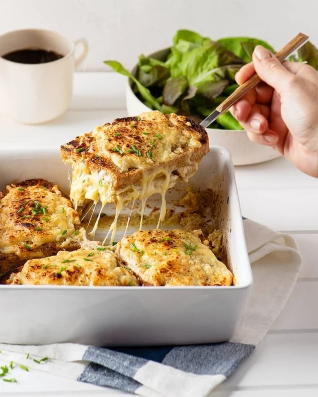 This croque monsieur bake is what I make when I want the comfort of a classic French café sandwich… but for a whole table 🥪🧀 Think golden bread, ham, melty cheese, and that creamy sauce that makes every bite taste like a dream 😍
.
This easy dish is perfect for brunch, but I’ve absolutely served it for dinner with a big green salad and called it a day. Bonus: you can assemble it ahead, let it soak for a bit, then bake until puffed and bubbling—meaning you get to hang out with people instead of babysitting a pan 👯‍♀️
.
Click the link in my profile to get my recipe for Croque Monsieur Bake, or comment RECIPE and I’ll DM it to you right away 🧀
.
https://foodnouveau.com/croque-monsieur-bake/
.
#croquemonsieur #brunchideas #savorybaking #comfortfood #frenchcooking