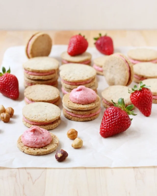 Hazelnut Shortbread Cookies (with Roasted Strawberry Buttercream 👀)
.
These hazelnut shortbread cookies are crisp, buttery, and filled with a roasted strawberry buttercream that’s honestly hard to stop “taste-testing” 😇🍓 The strawberries get roasted first (with a little maple syrup), which concentrates the flavor and makes the buttercream taste like peak summer—even when the berries aren’t perfect.
.
This recipe was inspired by Bontemps Pâtisserie in the North Marais, which I love and is featured in @lindseytramuta's The New Paris book. They’re known for elevating shortbread into something really special, and this is my little homage: nutty, not-too-sweet cookies with a bold, fruity filling that makes them feel like a proper treat with coffee or tea 👌🏼
.
Click the link in my profile to get my recipe for Hazelnut Shortbread Cookies with Roasted Strawberry Buttercream, or comment RECIPE and I’ll DM it to you right away ❤️
.
https://foodnouveau.com/hazelnut-shortbread-cookies/
.
#shortbreadcookies #strawberrydessert #hazelnut #frenchbaking #bakingfromscratch